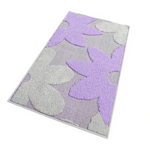 <span class=keywords><strong>Tappeto</strong></span> da <span class=keywords><strong>Cucina</strong></span> 3D con Fiori, Morbido <span class=keywords><strong>Tappeto</strong></span> Moderno Tridimensionale con Bordo, Antiscivolo, Lavabile, Prodotto a Macchina, 57x180 Viola - Product Image 2