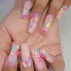<span class=keywords><strong>Faux</strong></span> <span class=keywords><strong>Ongles</strong></span> à Coller en Gros, <span class=keywords><strong>Ongles</strong></span> Artificiels de Haute Qualité, Amande Ronde, Dégradé Rose, Kit d'<span class=keywords><strong>Ongles</strong></span> à Coller - Product Image 4
