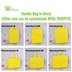 Bolso de compras reutilizable con logotipo personalizado, bolsa de mano no tejida - Product Image 2