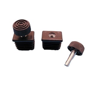 Abrazadera de Plástico para Tuberías con Base Cuadrada de Aluminio y Perilla, Herraje para Muebles, Tamaño Métrico Personalizable, OEM - Product Image 1