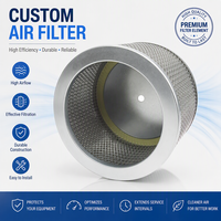 Elemen Filter Debu Udara Jaring Logam Efisiensi Tinggi Kustom Huahang, Kartrid Filter Udara Industri untuk Pengumpulan Debu