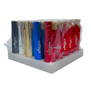 Briquets coupe-vent en métal à flamme jet, rechargeables - Product Image 4