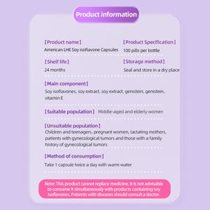 Suplemento de Isoflavonas de Soya Personalizado, Regula los Niveles de Estrógeno, Mejora las Molestias Menstruales, Cápsulas Blandas de Isoflavonas de Soya - Product Image 3