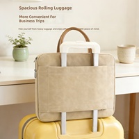 Sacoche pour ordinateur portable en cuir PU de qualité supérieure 13,3 pouces, étanche, sacoche de direction professionnelle, fournisseur en gros, logo personnalisé OEM