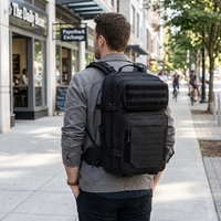Sac à dos tactique de sport et d'extérieur DZ20260818-06 OEM Protector Plus, haute qualité, personnalisé, multifonction, durable, en polyester 600D, 40L