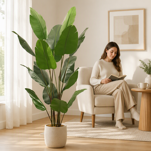 Pianta Artificiale di Uccello del <span class=keywords><strong>Paradiso</strong></span> all'Ingrosso Personalizzata OEM ODM da Produttore con 20 Anni di Esperienza Certificato GRS BSCI Fogliame Tropicale Finto - Product Image 5