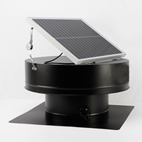 Ventilateur de toit solaire 220V, moteur CC, hotte d'évacuation, pales en acier inoxydable, ventilation pour élevage de porcs, OEM 2100CBM/h, garantie 2 ans