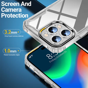 Cubierta de teléfono de parachoques de gel de TPU suave para <span class=keywords><strong>iPhone</strong></span>, PC + TPU funda híbrida funda de teléfono móvil para <span class=keywords><strong>iPhone</strong></span> 15 / 15 Plus / 15 Pro Max - Product Image 2