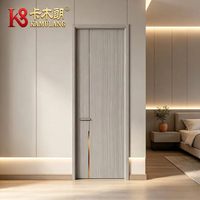 Portes intérieures modernes en bois composite sur mesure, isolation acoustique, construction durable, cadre réglable pour hôtels et villas