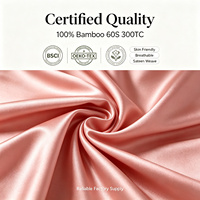 Ensemble de draps 100% bambou, taille Queen, rafraîchissants et respirants, 4 pièces, comprenant un drap plat, un drap-housse et 2 taies d'oreiller