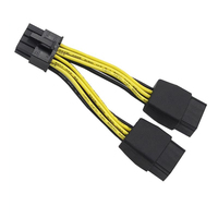 Kabel Ekstensi Catu Daya Kartu Grafis 8P ke Adaptor Dual 8P untuk GPU K80 M40 M60 P40 V100 A6000 CMP 100-210 170HX