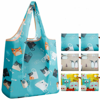 Sac Fourre-Tout Pliable en Nylon Ripstop Personnalisé Pas Cher, Sac d'Épicerie Pliant en Polyester, Sacs de Course Réutilisables Pliables