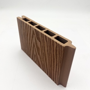 Fornitura di fabbrica di sicurezza 3D goffrato WPC giardino composito pannello di recinzione UV in metallo di plastica per esterni in legno scherma pannelli di parete - Product Image 3