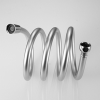 Tuyau de douche flexible en laiton raffiné et PVC, 1,0 MPa, 150 cm, anti-fuite, épaissi, anti-torsion, lisse, durable, design moderne