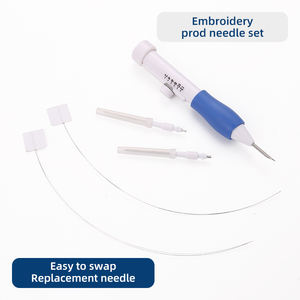 JP accesorios <span class=keywords><strong>de</strong></span> bordado ajustables aguja Diy Poke flor tejer ganchillo alfombra rusa gancho herramienta perforar aguja pluma - Product Image 3