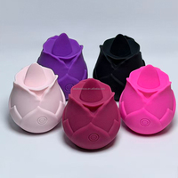 Rose Sex Toy Fabrik Großhandel Zungen-Klitoris-Stimulator Rose Vibrator für Frauen Erwachsenen-Sexspielzeug Leckende Rose Toys