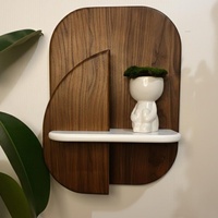 Table de chevet moderne artisanale, étagères murales, petite table de chevet, table de nuit flottante moderne, étagère décorative pour livres, rangement