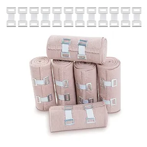 Aranea Custom Logo Medical Skin Color Latex High Elastic Bandage Roll With Clip