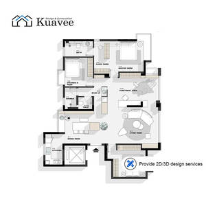 KUAVEE, Soluciones Arquitectónicas Modernas para el Hogar, Sala de Estar, Cocina, Servicios de Diseño de Interiores, Renderizado 3D, Diseño de Interiores - Product Image 6