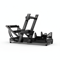 Cockpit de simulation de course automobile en aluminium entièrement réglable et personnalisable pour simulateur de course en intérieur avec mouvement, pour jeux de conduite
