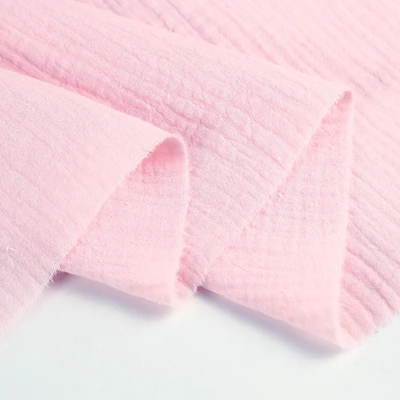 Fabrik günstigen Preis Bio-Baumwolle Doppel Musselin Gaze Stoff für Baby Stoff