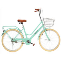 Bicicleta Clásica Urbana para Dama 2026 en Venta / Bicicleta Vintage Personalizada OEM de 26 Pulgadas / Bicicleta Compartida para Mujer Adulta en Stock