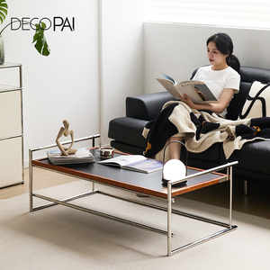 Bàn cà phê gấp gỗ nhà phòng khách hiện đại đơn giản bàn trà văn phòng Bắc Âu căn hộ nhỏ - Product Image 2