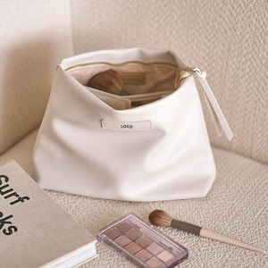 Tas Kosmetik Kulit PU Anti Air dengan Ritsleting Logam Mewah Desain Kapasitas Besar Kustom, Sampel Gratis - Product Image 2