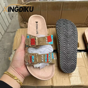 Womens Vintage Cork Footbed Sandals 2026 New Arrival Fashion Plus Size Summer Beach <b>Shoes</b> Outdoor Sexy Travel <b>Comfort</b> Flat - Product Image 3
