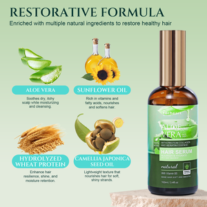 FORHEART pabrik Label pribadi minyak rambut Keratin organik Vegan bahan penutrisi Herbal pelembab minyak esensial penghalusan - Product Image 5