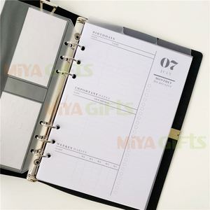 Insert de planificateur vertical personnalisé pour agenda professionnel, blanc, avec mise en page hebdomadaire catégorisée du dimanche au samedi - Product Image 1