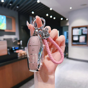 Mềm TPU xe từ xa <span class=keywords><strong>Key</strong></span> trường hợp bìa <span class=keywords><strong>Shell</strong></span> Fob cho BYD bài hát Pro han EV Max tang DM 2018 QIN cộng với bảo vệ Keychain phụ kiện - Product Image 3