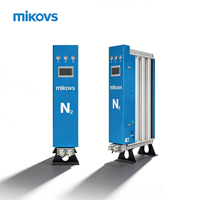MIKOVS PLC-controlled Nitrogen Generator 99.999% Purity Chips Gas-filled sealed Packaging PSA Portable Manufacturing Plant
