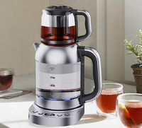 Bouilloire électrique 2-en-1 TUYA Smart Home Samovar Théière numérique double couche Connectivité Wifi Garder au chaud pour la cuisine domestique
