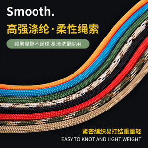 Strong 31M <b>Nylon</b> 9-Core Paracord 4Mm Thickened Outdoor Survival Emergency <b>Rope</b> Camping Tent Tarp Cord Durable Industrial Grade - Product Image 2