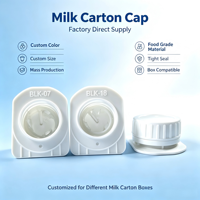 Bouchon à vis en plastique de qualité alimentaire et écologique de 23 mm pour cartons de lait/jus – Emballage de boissons étanche et durable
