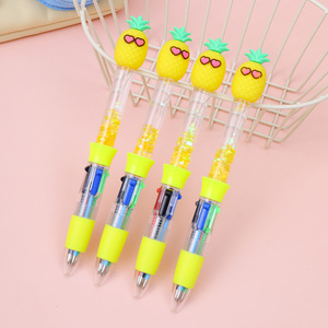 Stylo populaire personnalisé en forme de tournesol, mini stylo liquide scintillant 4 couleurs, cadeaux promotionnels de détail, cadeaux de fidélité client - Product Image 2