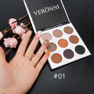 VERONNI Beloney Nine-Color Earth Color Pearlescent Matte Waterproof Powder <strong>Eyeshadow</strong> Palette Factory Wholesale - Product Image 1