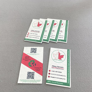 Customiztation Logo In Ấn Handmade Hoa Hạt Giống Giấy Thẻ Kinh Doanh Cảm Ơn Bạn Giấy Thân Thiện Với Môi Phân Hủy Sinh Học Với Hạt Giống - Product Image 6