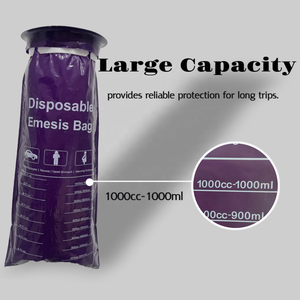 Bolsa para mareo por movimiento fácil de desechar para viajes escolares Bolsa para vómitos fácil de desechar para niños Bolsa para vómitos de alta capacidad para la escuela - Product Image 3