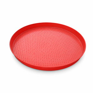 Nuovo Mangiatoia per Pulcini in PP, Vassoio Rosso in Plastica per Alimentazione Uccelli con Punti Antiscivolo - Product Image 2