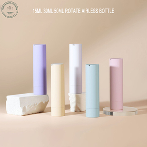 Étiquette de logo personnalisé 15ml 30ml <span class=keywords><strong>50ml</strong></span> flacon de sérum à pompe sans air crème pour le corps cosmétique gris blanc contenant hermétique pour les soins de beauté - Product Image 2