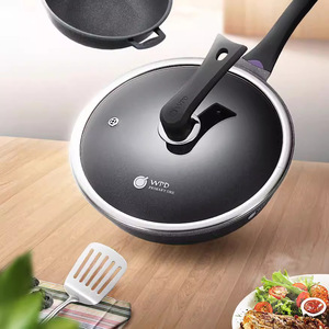 Wpd Nonstick Frying <b>Pan</b> 32Cm With Lid Induction Compatible Round Shape - Product Image 3