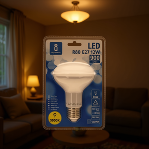 Lampadina LED R80 E27 12W 3000K Luce Calda 900Lm Durata 25000H - Product Image 3