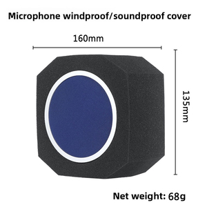Voxfull DB-02 Écran d'Isolation pour Microphone Mini Studio d'Enregistrement Éponge Absorbant le Son Haute Qualité Anti-Projections Réduction du Bruit - Product Image 3