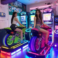 Équipement d'arcade, machine de jeu de course de moto à mouvement 3D Phantom Knight à quatre écrans de 65 pouces, simulateur pour adultes, matériel, boîte en bois