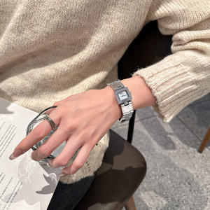 Montre-bracelet pour femme <span class=keywords><strong>IBSO</strong></span> 2025, en alliage luxueux, acier inoxydable, design carré tendance, mouvement à quartz étanche 3ATM, Seiko - Product Image 4
