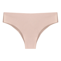 Jeune fille sans couture respirant G-String string culotte taille basse solide motif polyester Sexy tricoté conception