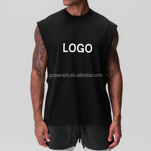 Produttore di T-Shirt Personalizzate con Stampa Serigrafica, Canotte Oversize Vintage in Cotone per <span class=keywords><strong>Uomo</strong></span>, Stile Streetwear - Product Image 1