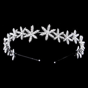Nouvelle <span class=keywords><strong>Couronne</strong></span> de Mariée Princesse en Strass, Bandeau Floral, Bijou de <span class=keywords><strong>Mariage</strong></span>, Coiffe de <span class=keywords><strong>Mariage</strong></span> Style Européen-Américain - Product Image 1